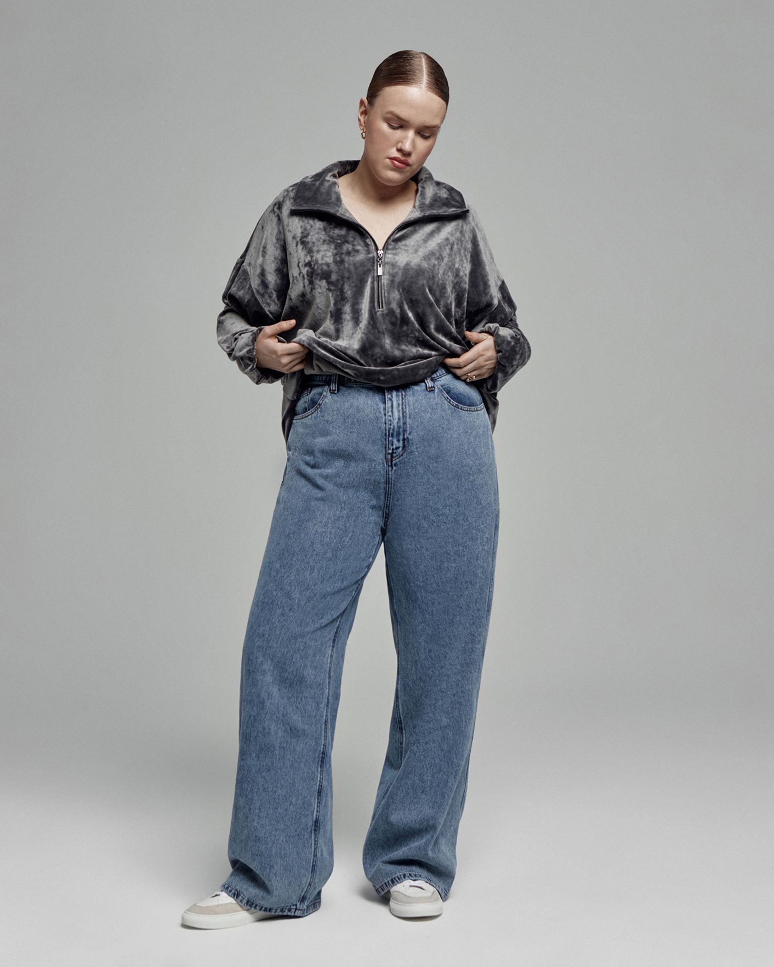 Джинсы широкие HARLOW