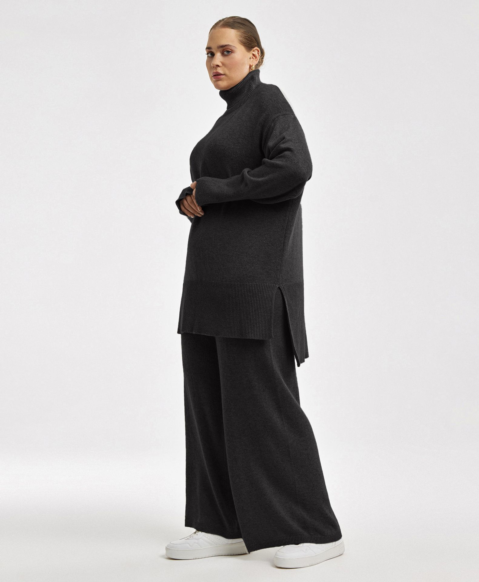 Удлиненный свитер из ангоры