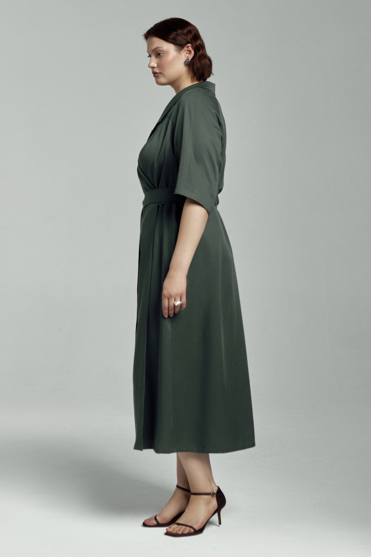 Платье-жакет струящееся