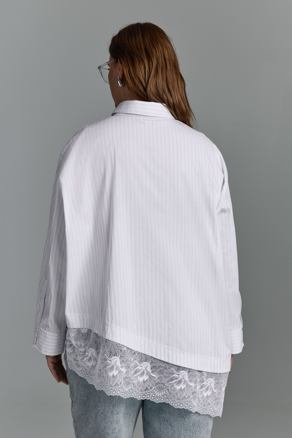Рубашка с кружевом CHIC