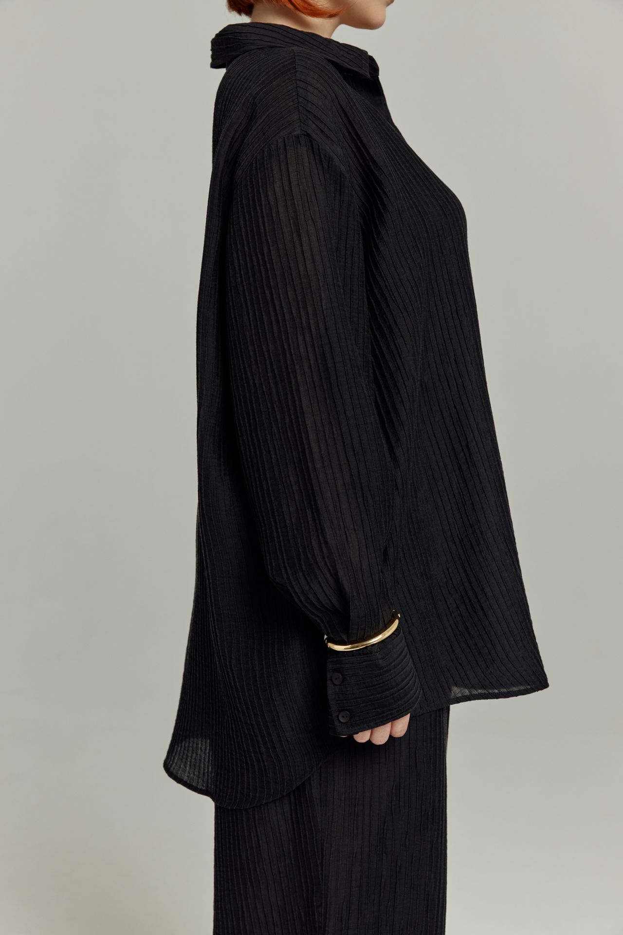 Рубашка из фактурной ткани