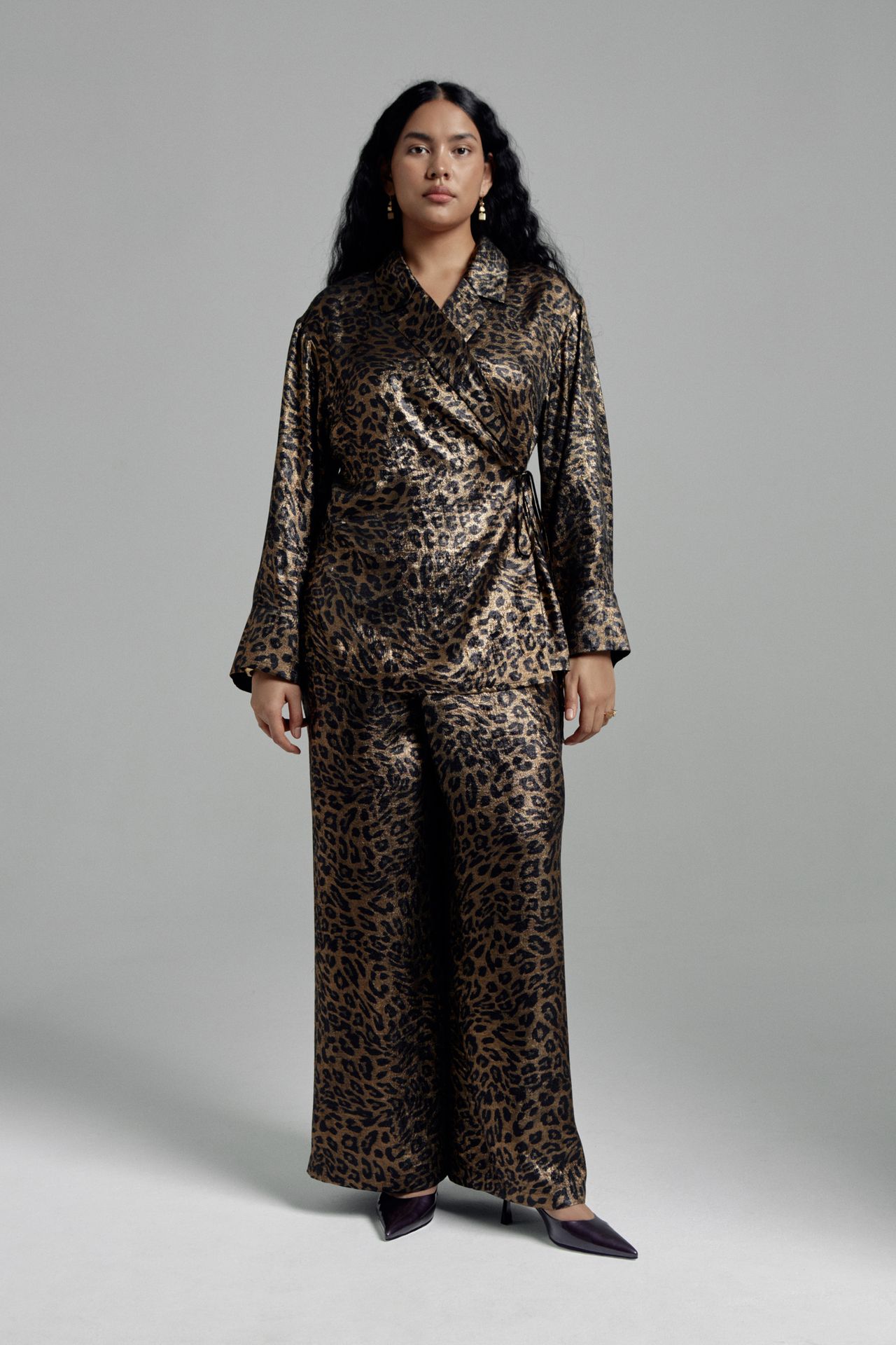 Блуза-кимоно струящаяся