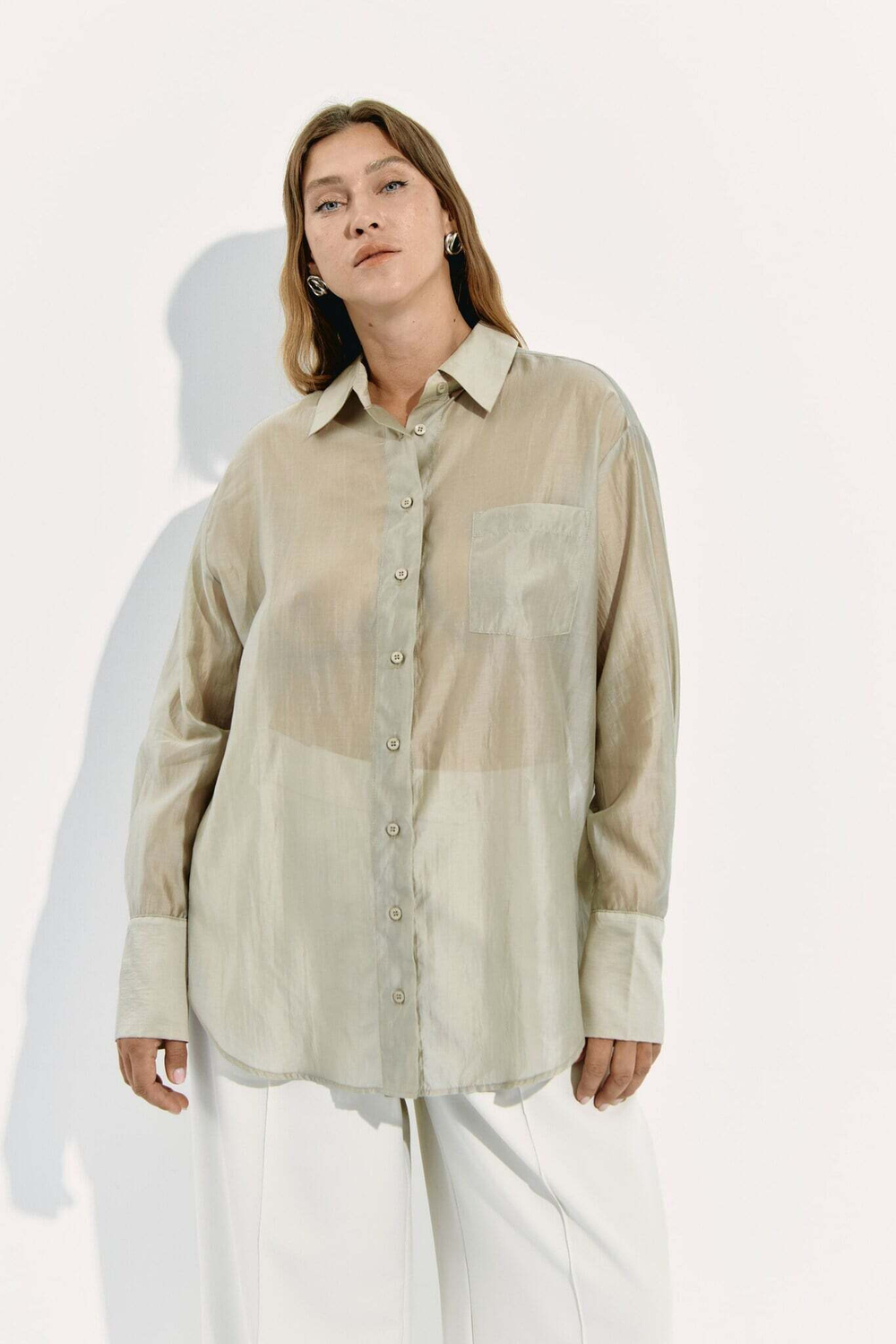 Рубашка полупрозрачная MIRA