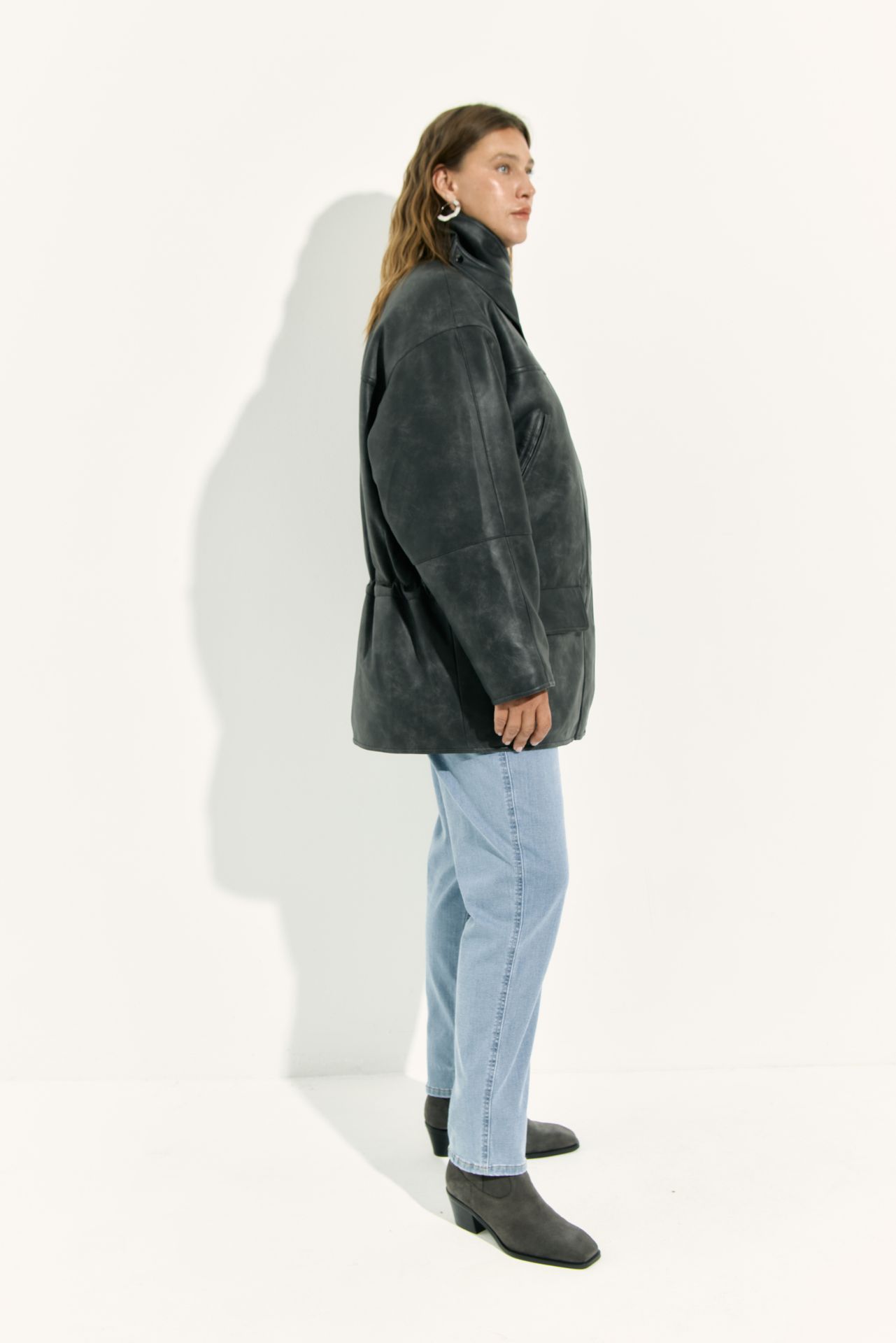 Куртка из экокожи утепленная