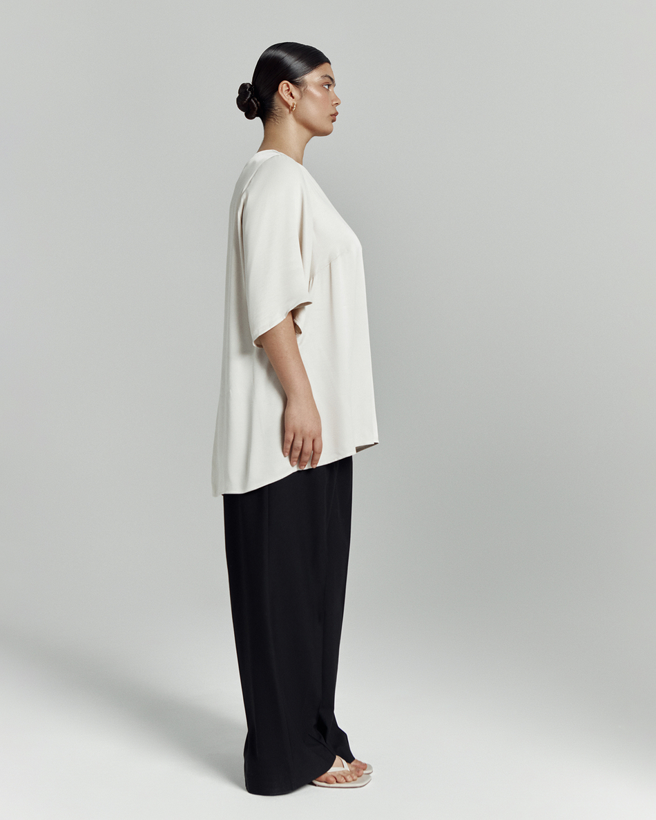 Топ-блуза струящаяся