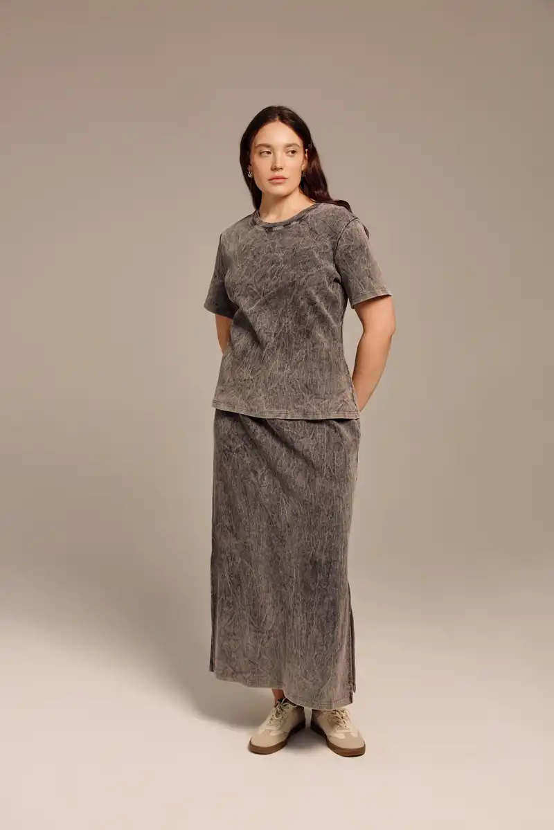 Юбка с эффектом потертости «Нирвана»