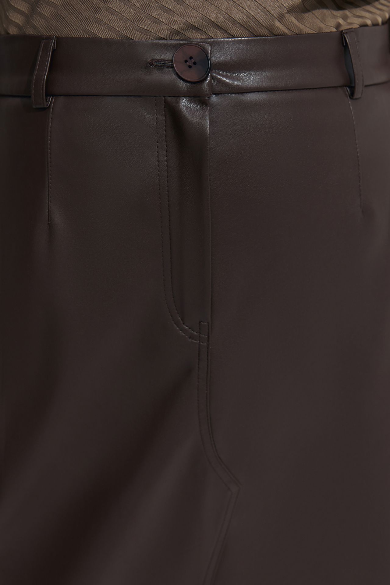 Юбка-миди из экокожи BEY