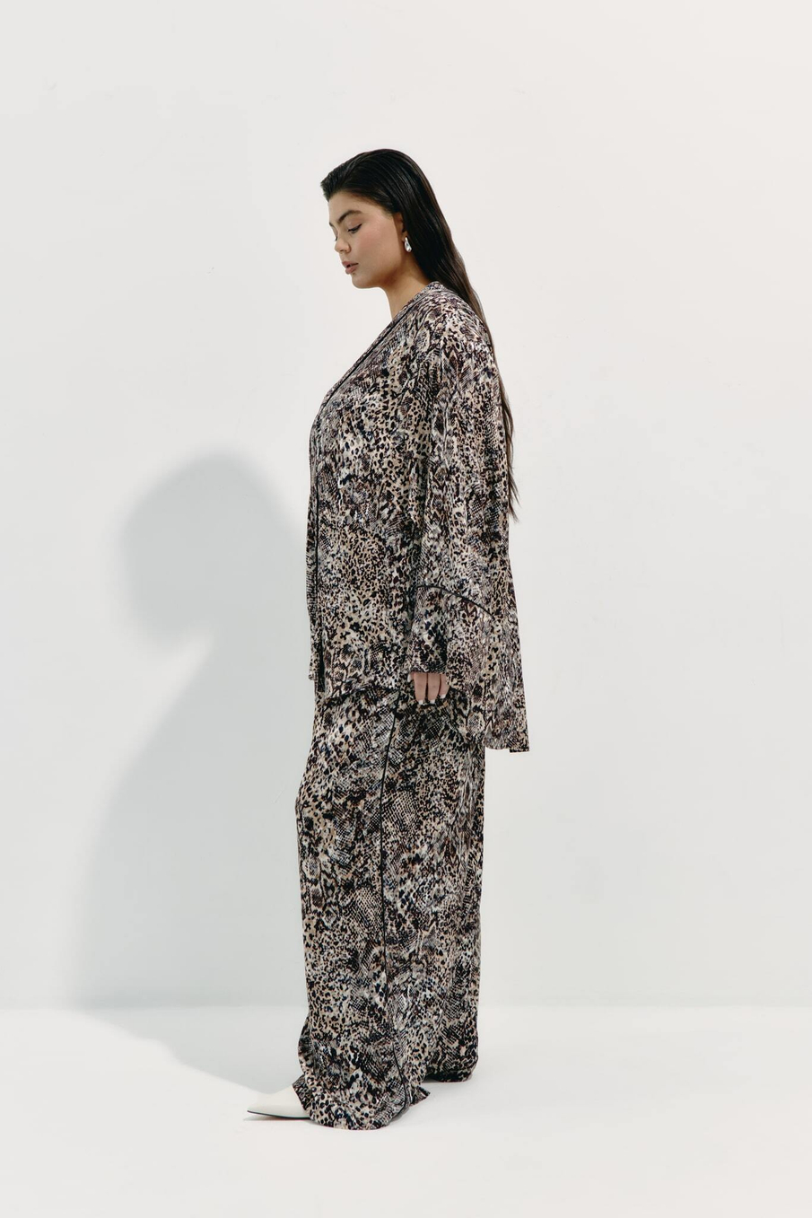 Рубашка из вискозы в технике жаккард ASTRID