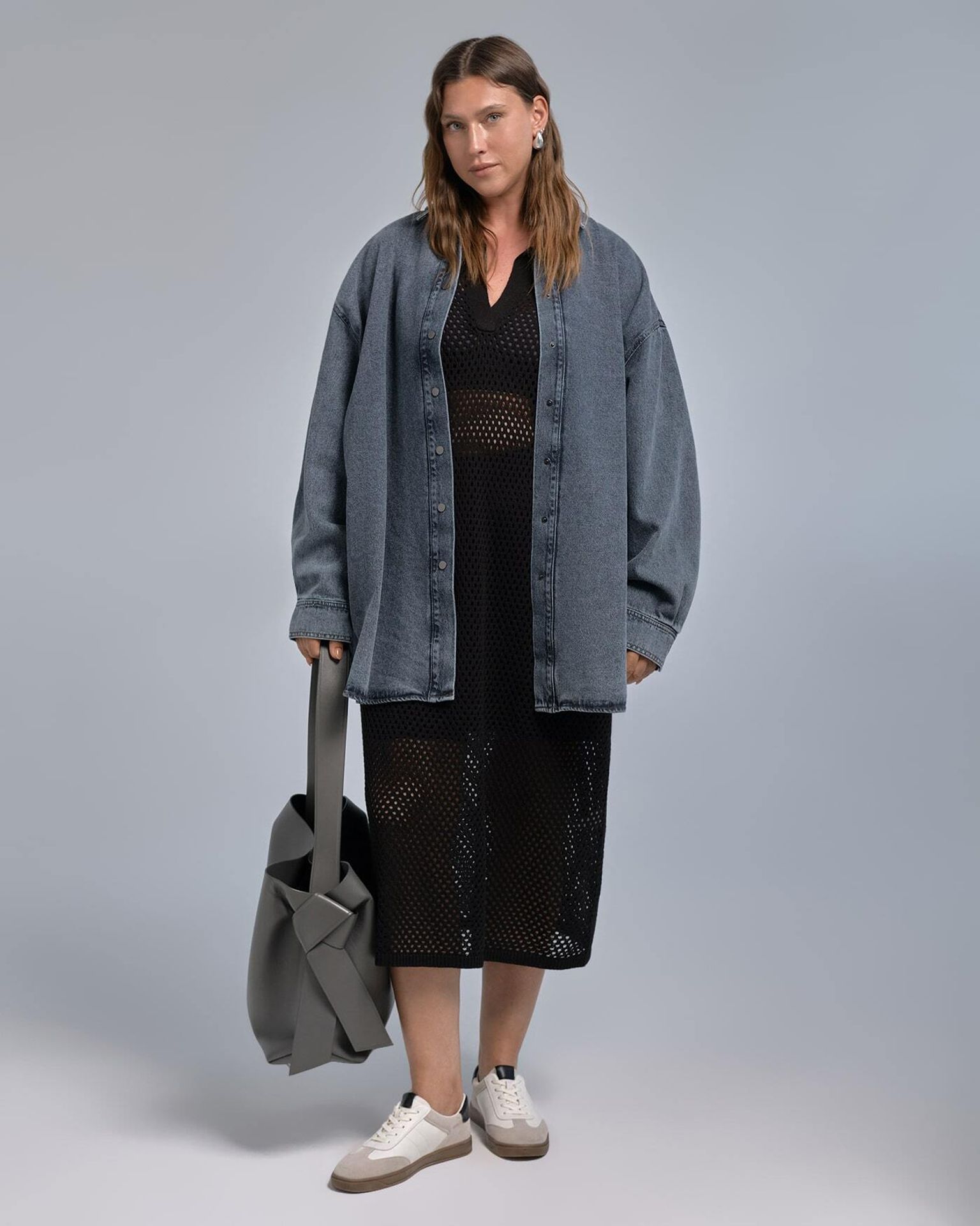 Рубашка оверсайз из денима