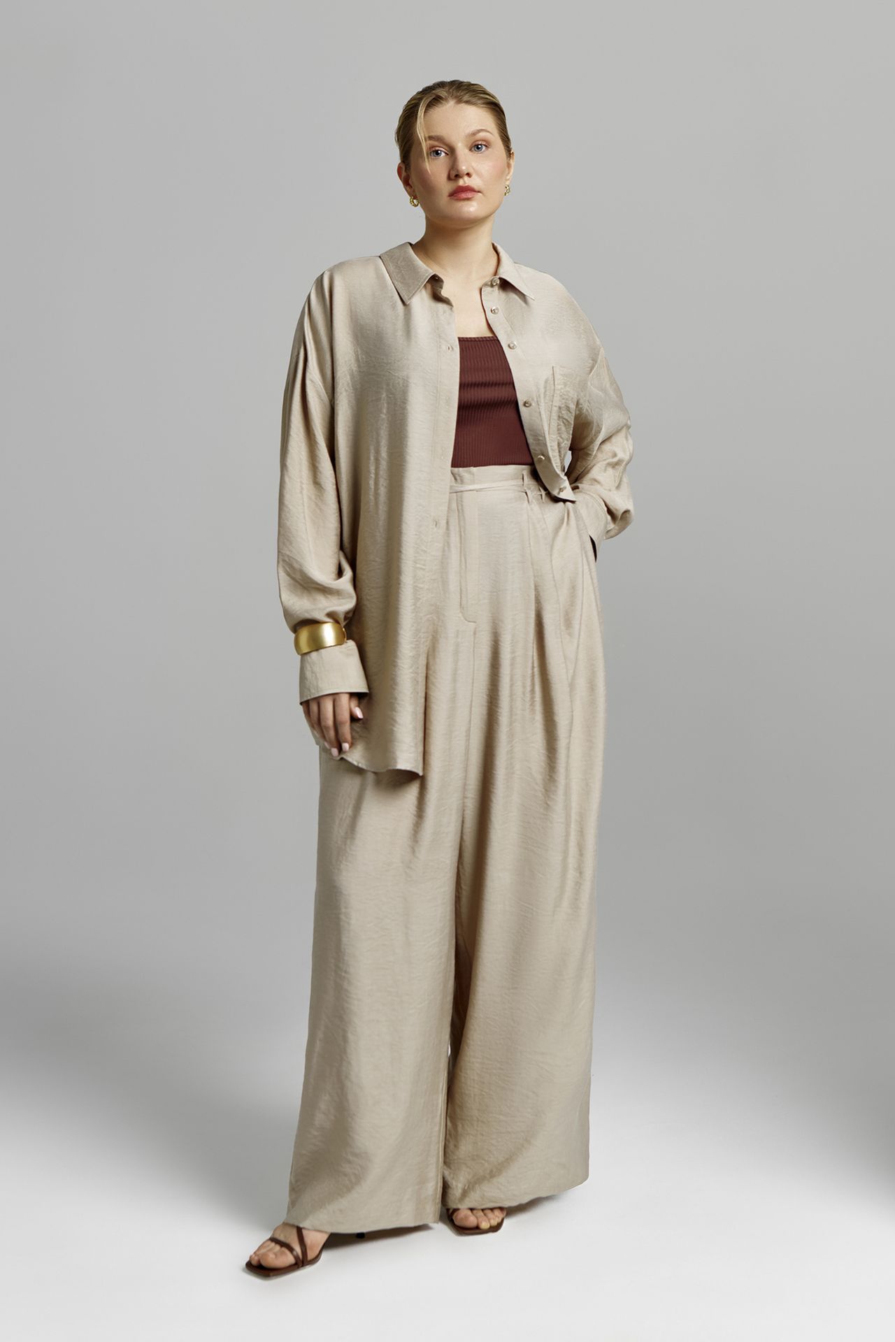 Брюки струящиеся