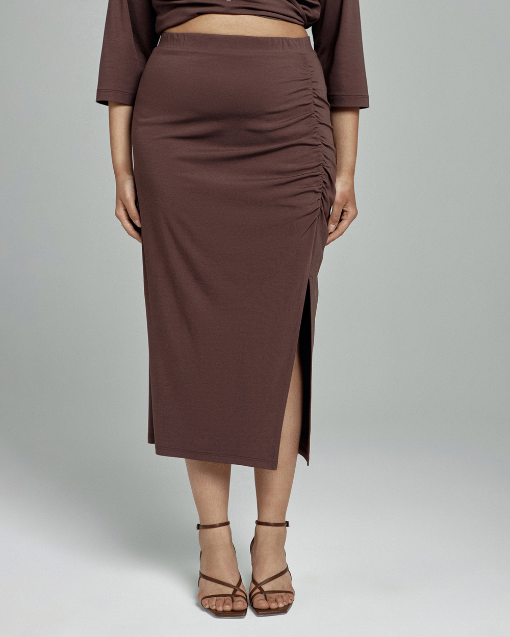 Юбка с ассиметричной драпировкой