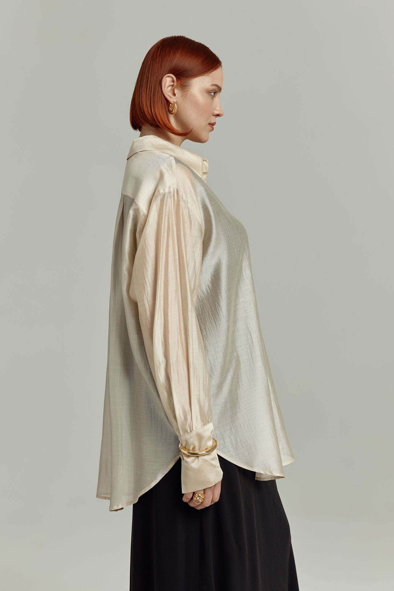 Рубашка полупрозрачная