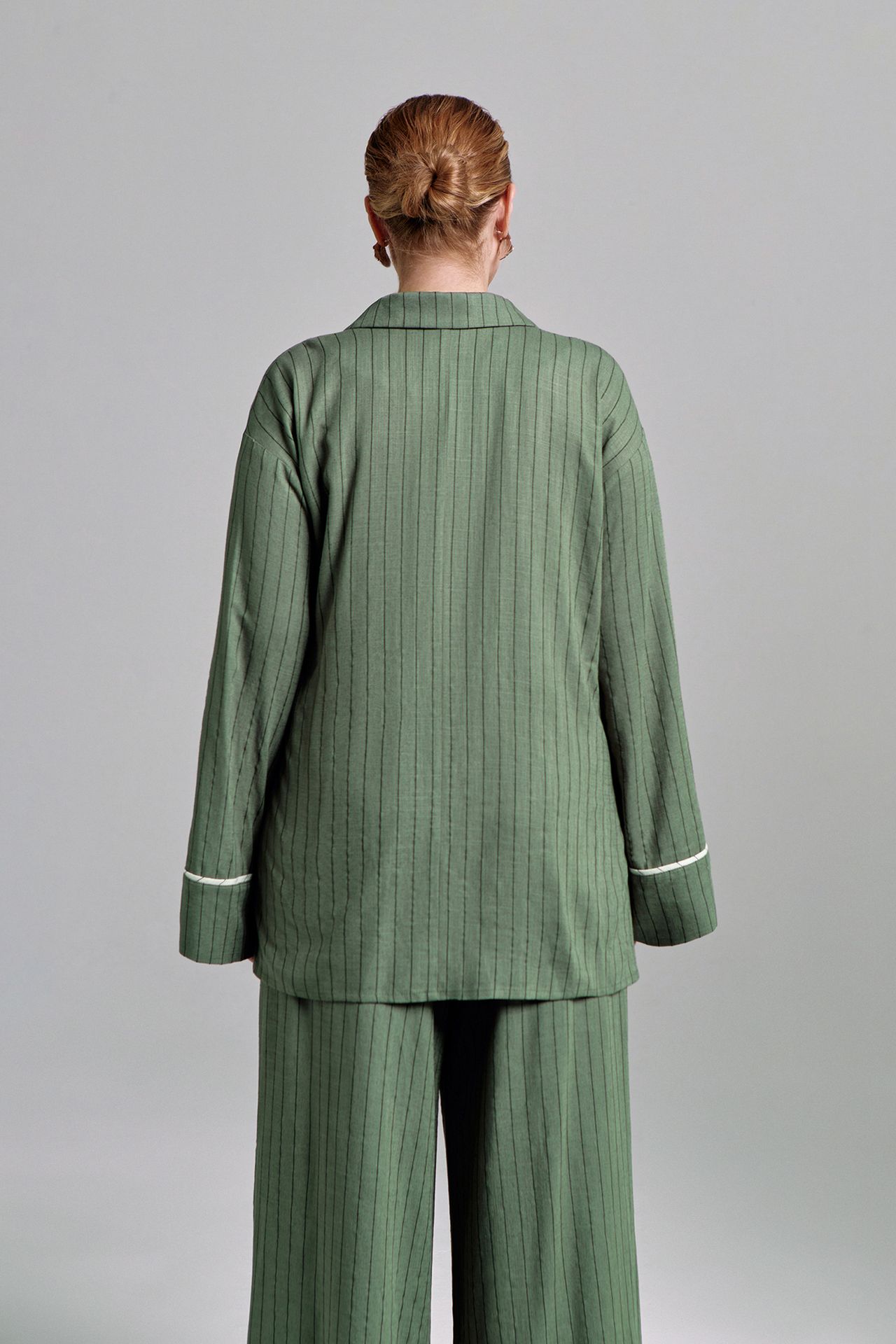 Рубашка-кимоно льняная