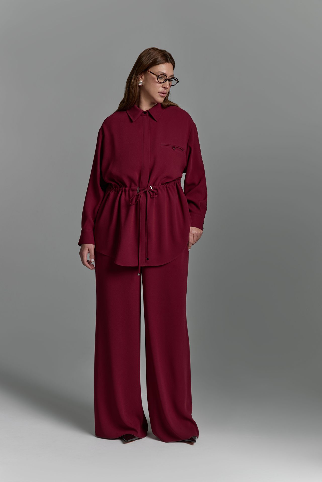 Рубашка с кулисой ION