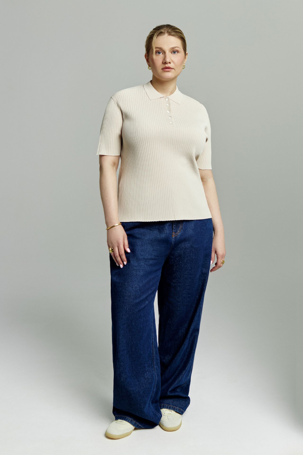 Джемпер-поло с коротким рукавом