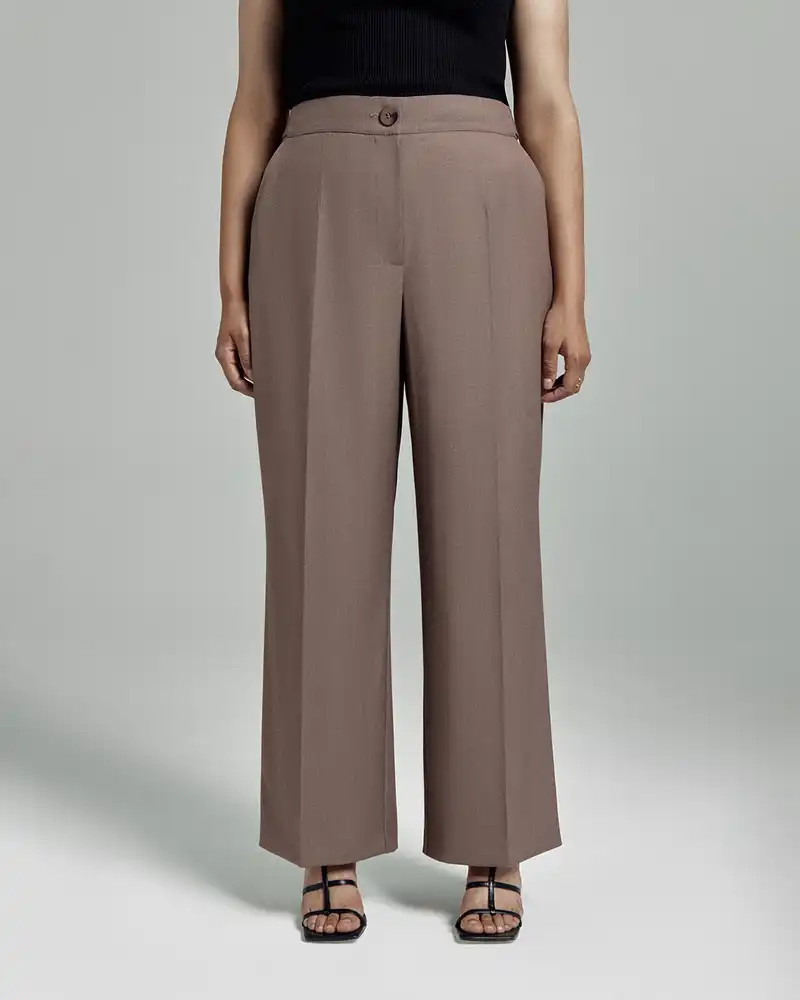 Брюки прямые на резинке