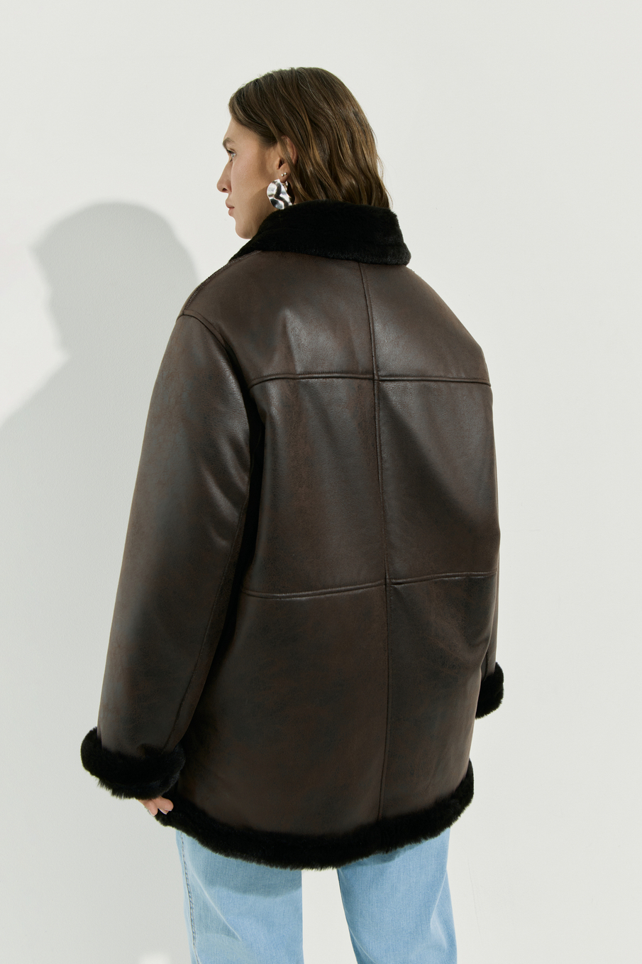 Дубленка на молнии короткая CAMERON