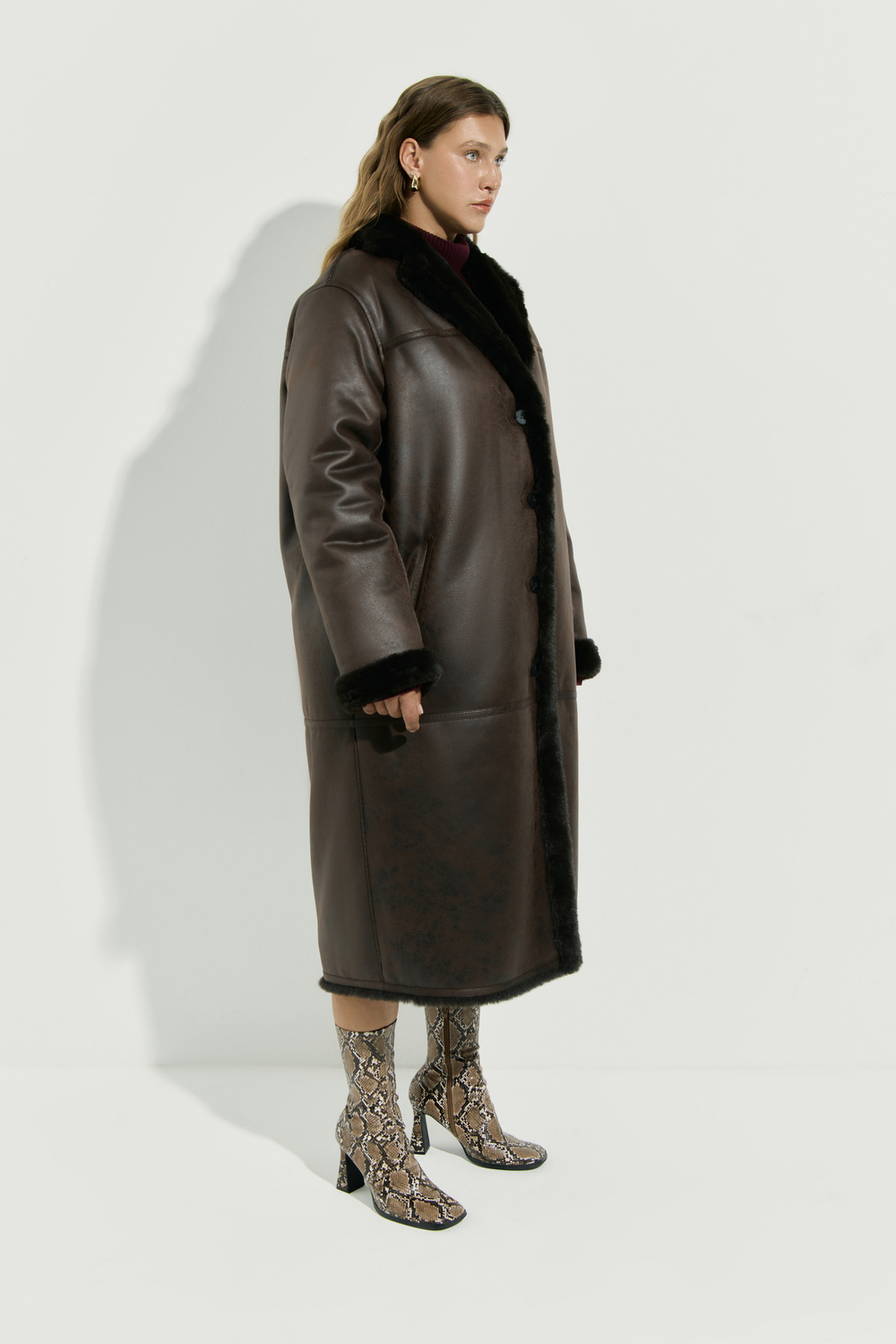 Дубленка удлиненная CAMERON