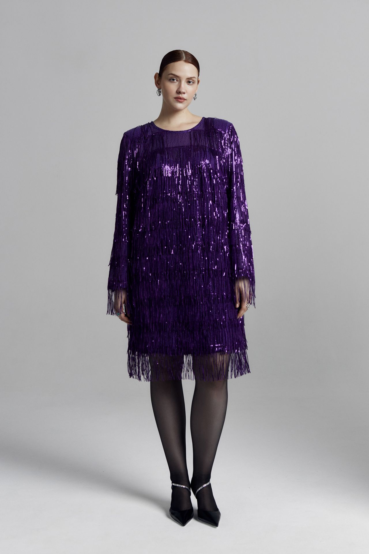 Платье с пайетками