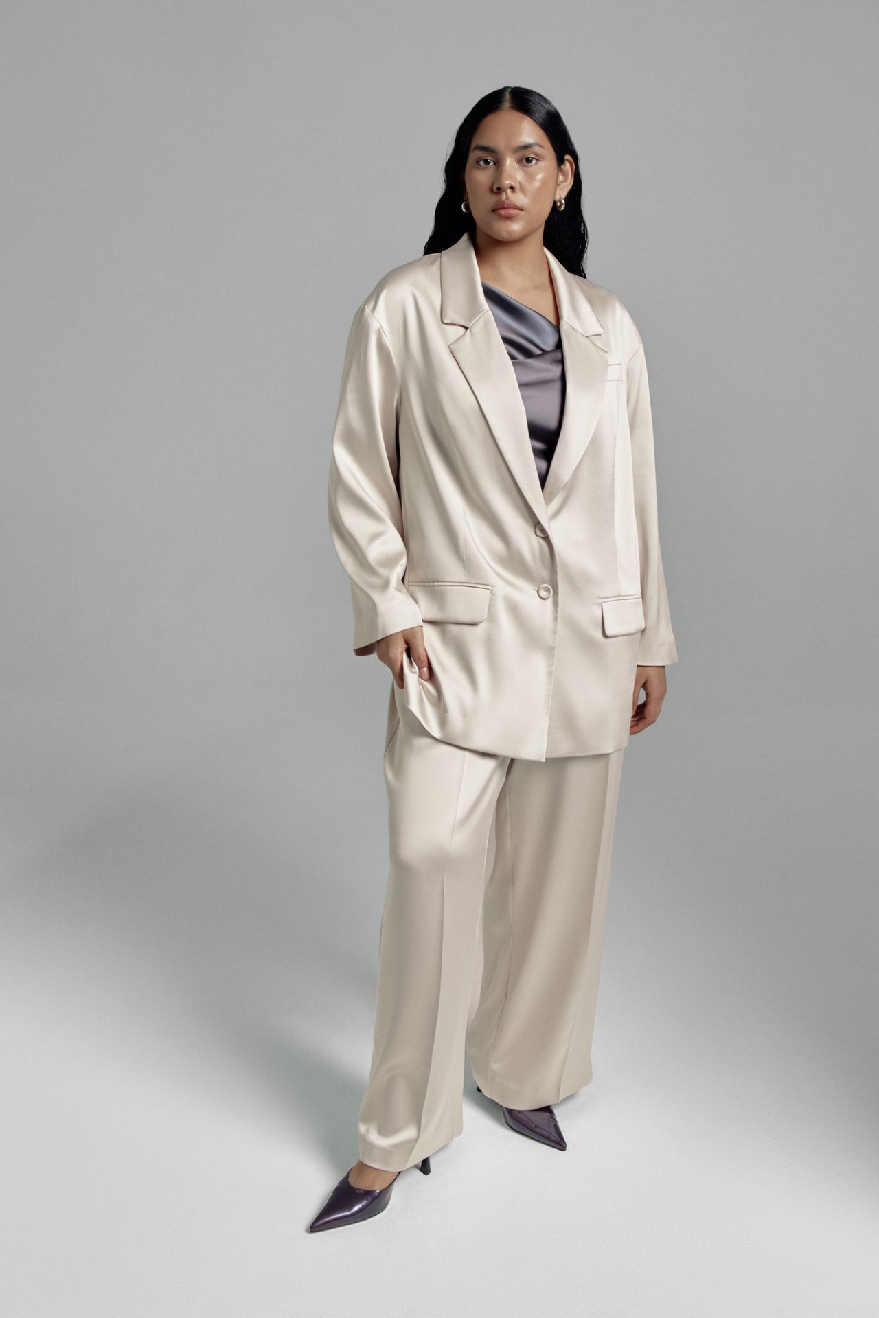 Жакет атласный