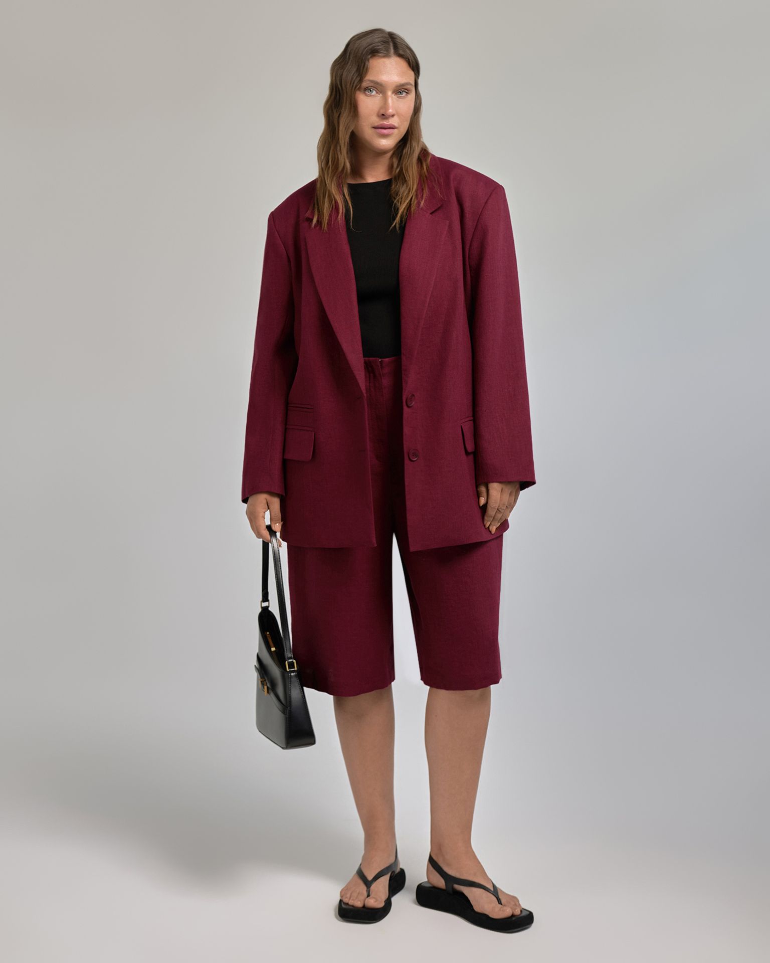 Шорты льняные