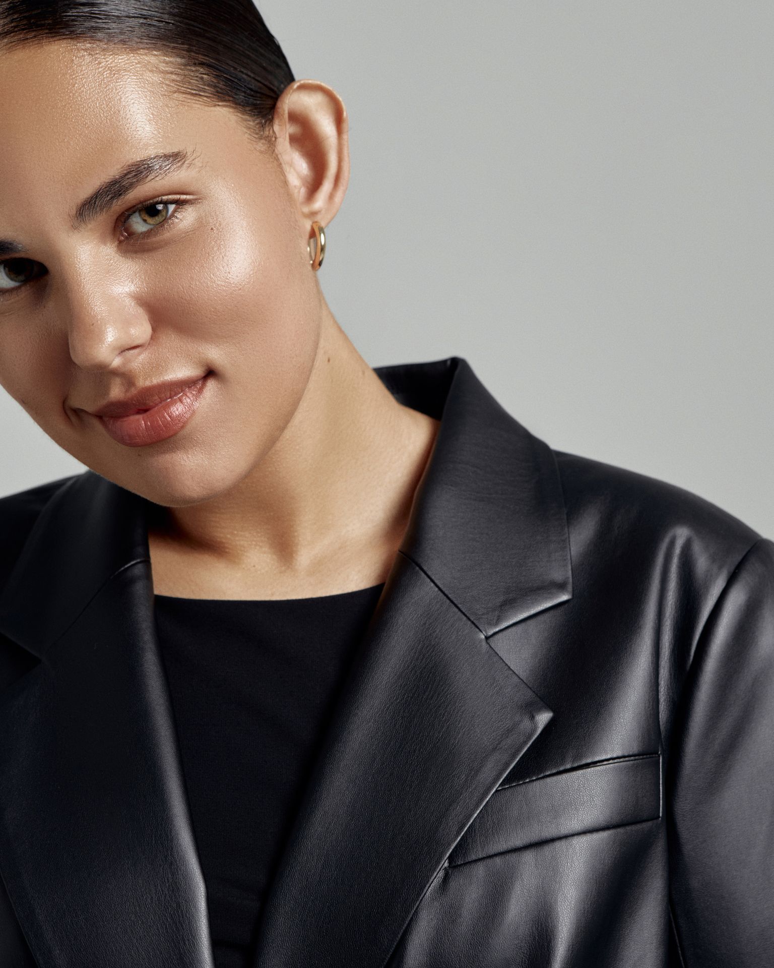 Жакет из экокожи