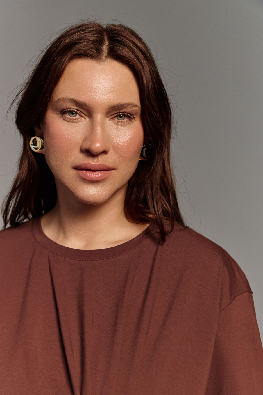 Платье с драпировкой ВЕТРЫ