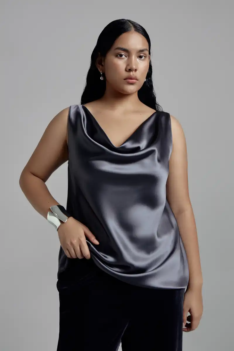 Топ с драпировкой