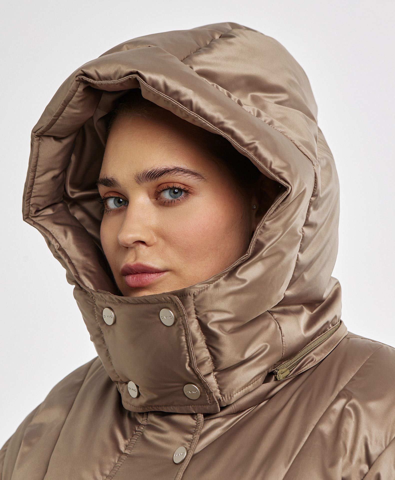 Пуховик длинный