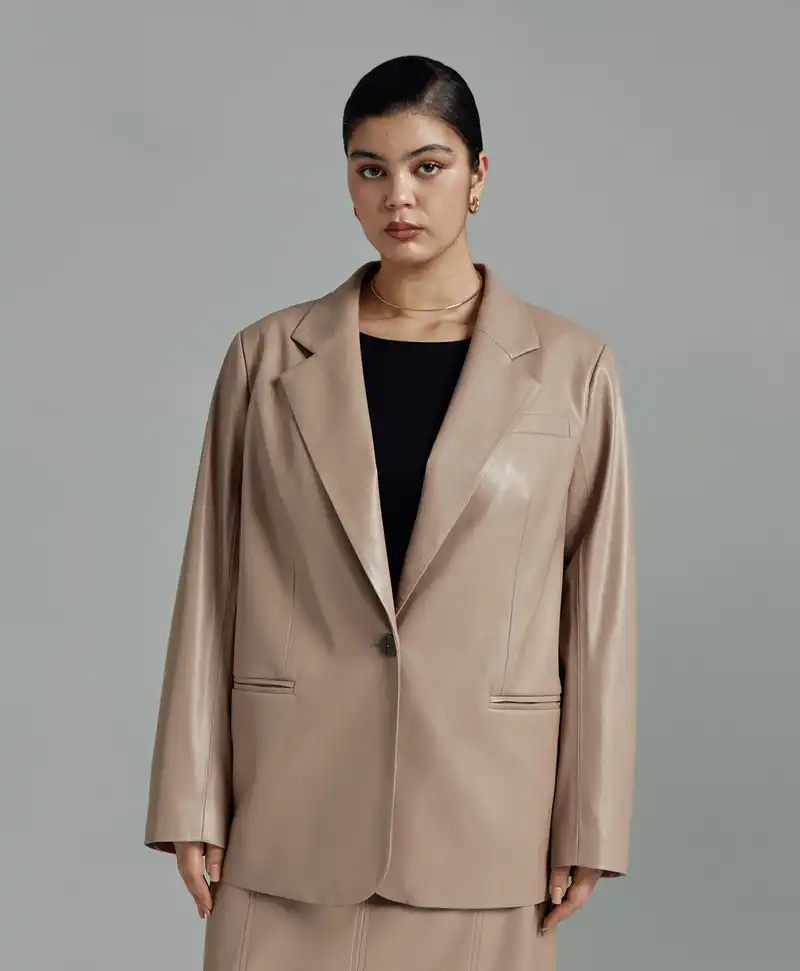 Жакет из экокожи