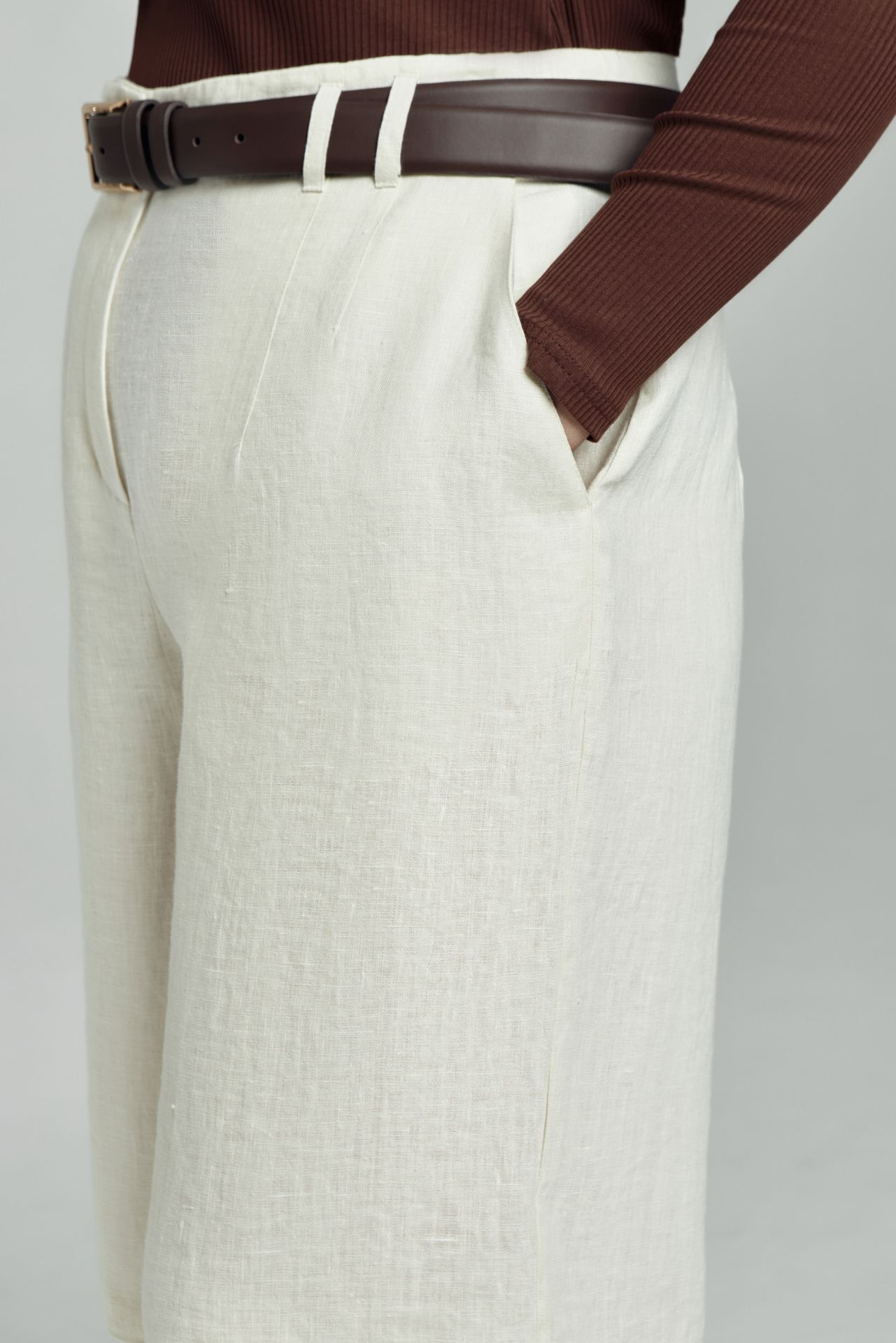 Шорты льняные