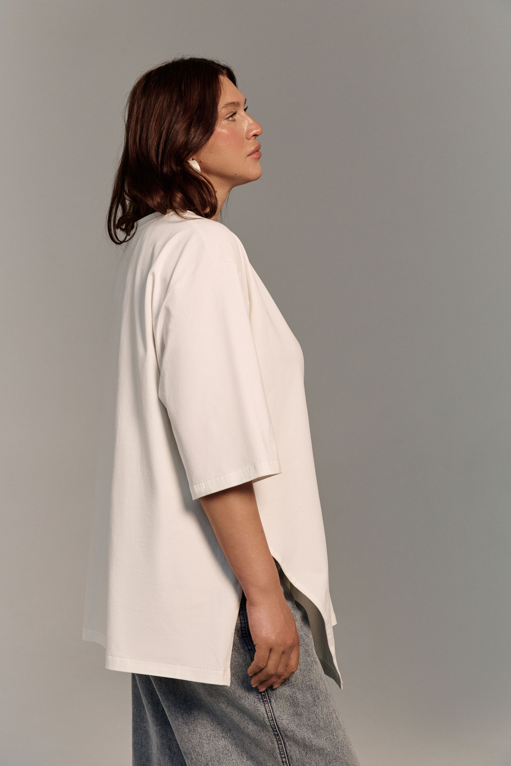 Футболка с драпировкой ВЕТРЫ