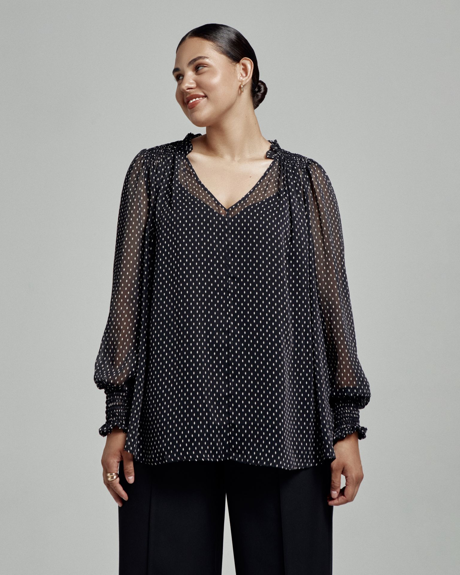 Блуза шифоновая