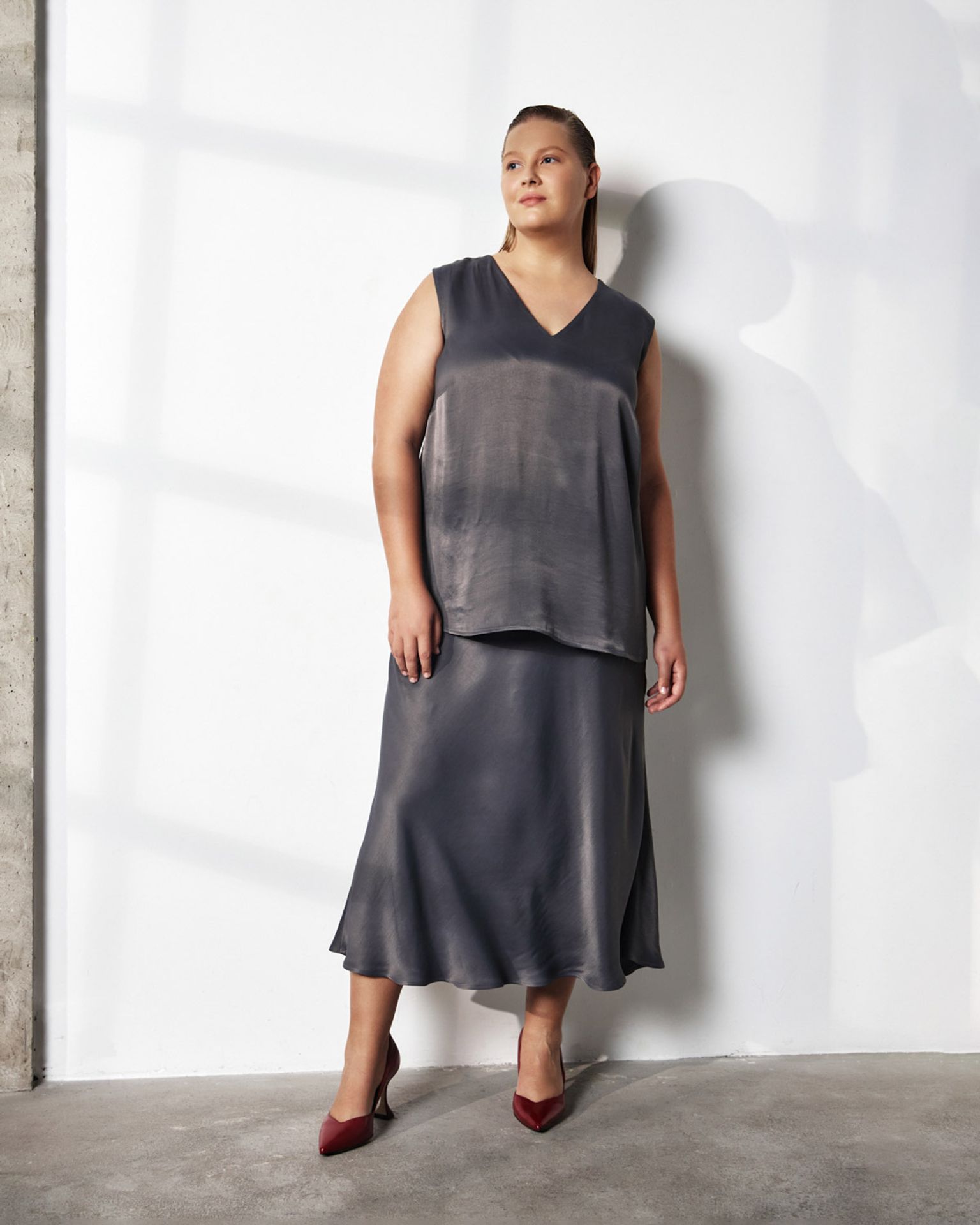 Топ-блуза струящийся