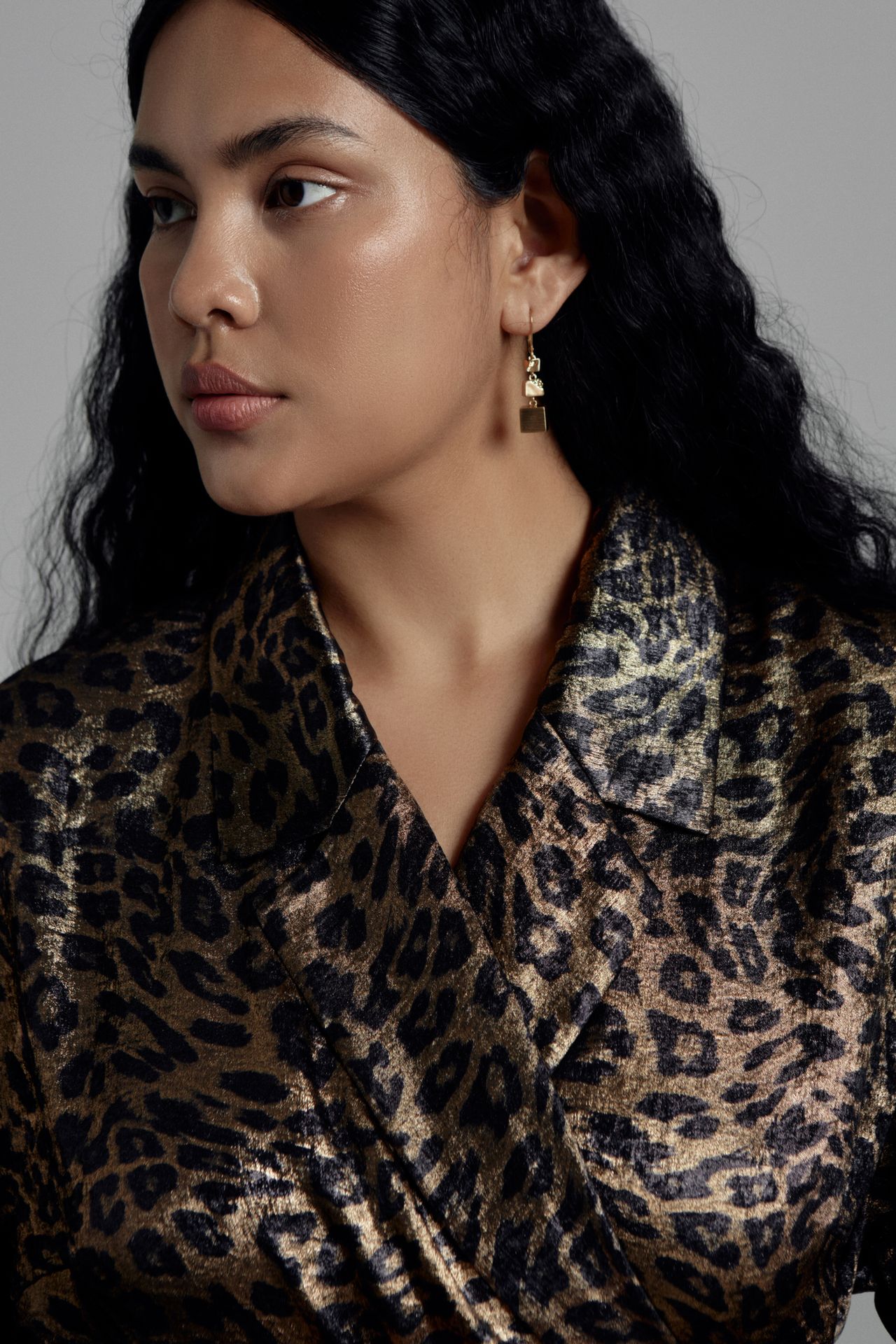 Блуза-кимоно струящаяся