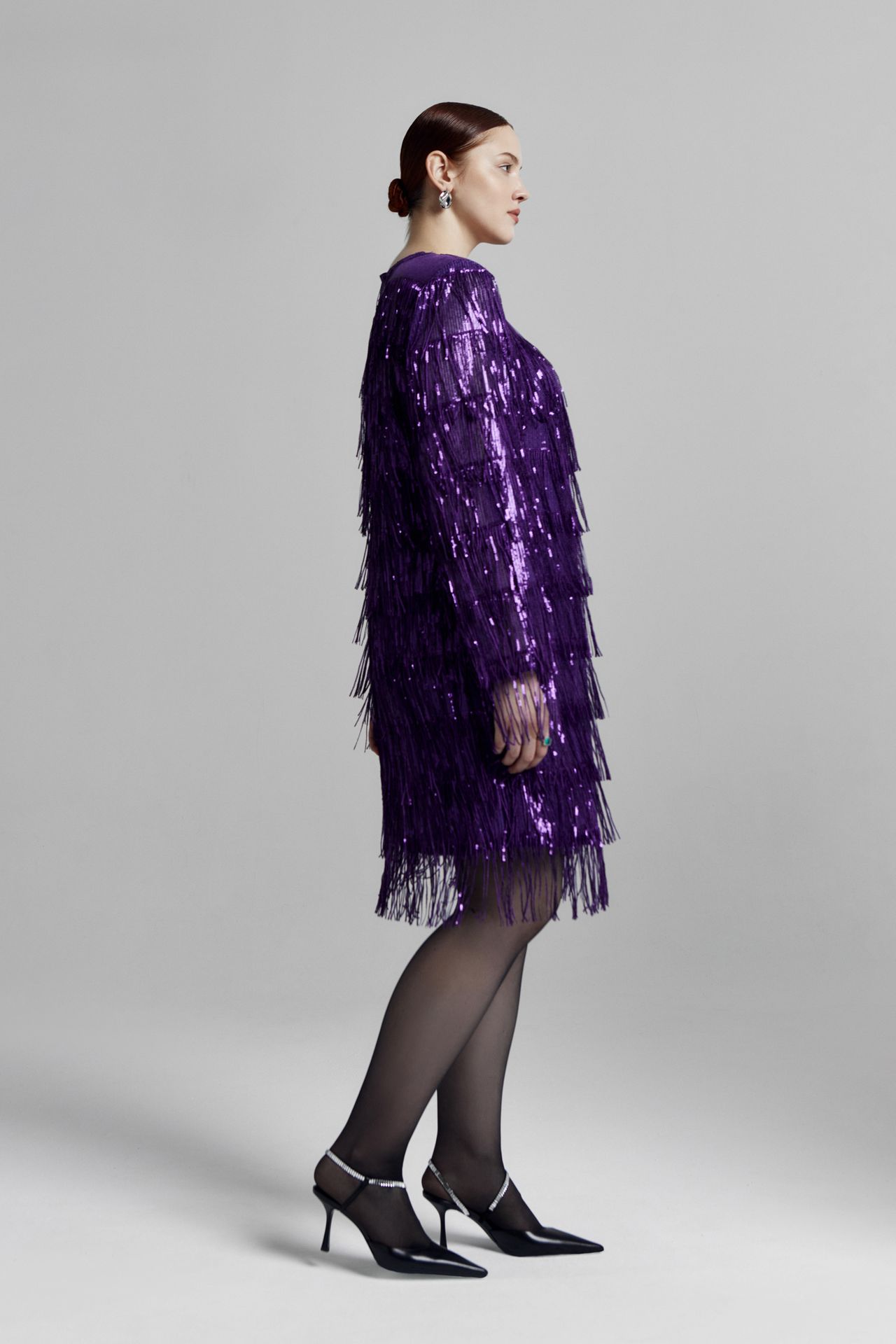 Платье с пайетками