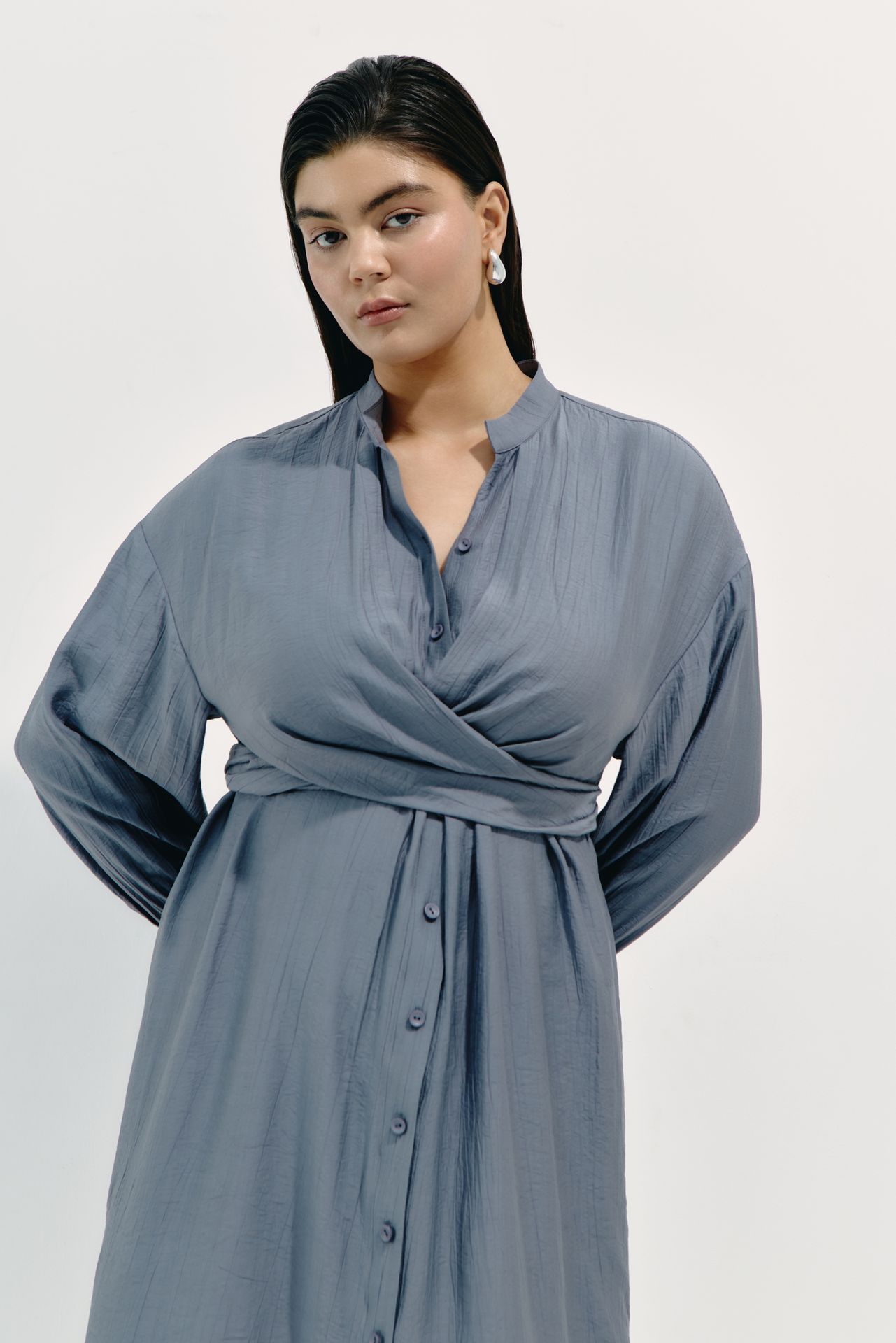 Платье из фактурной вискозы MONET