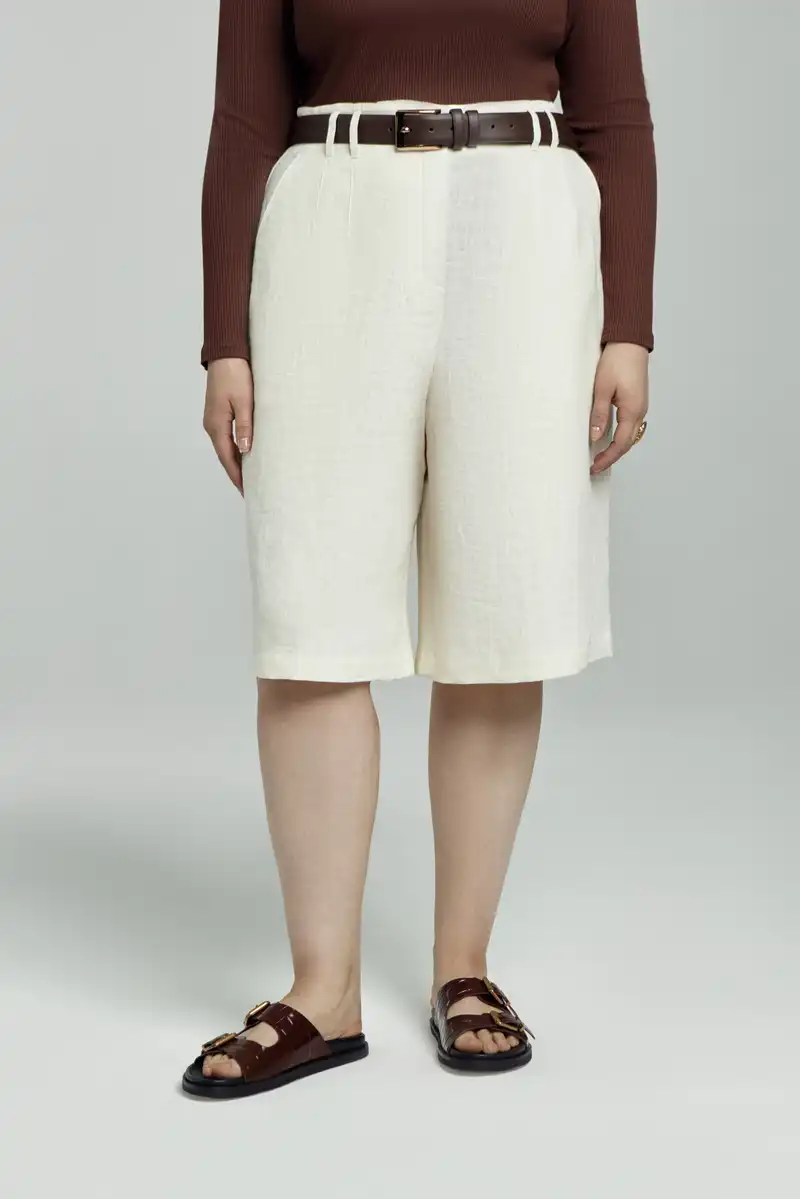 Шорты льняные