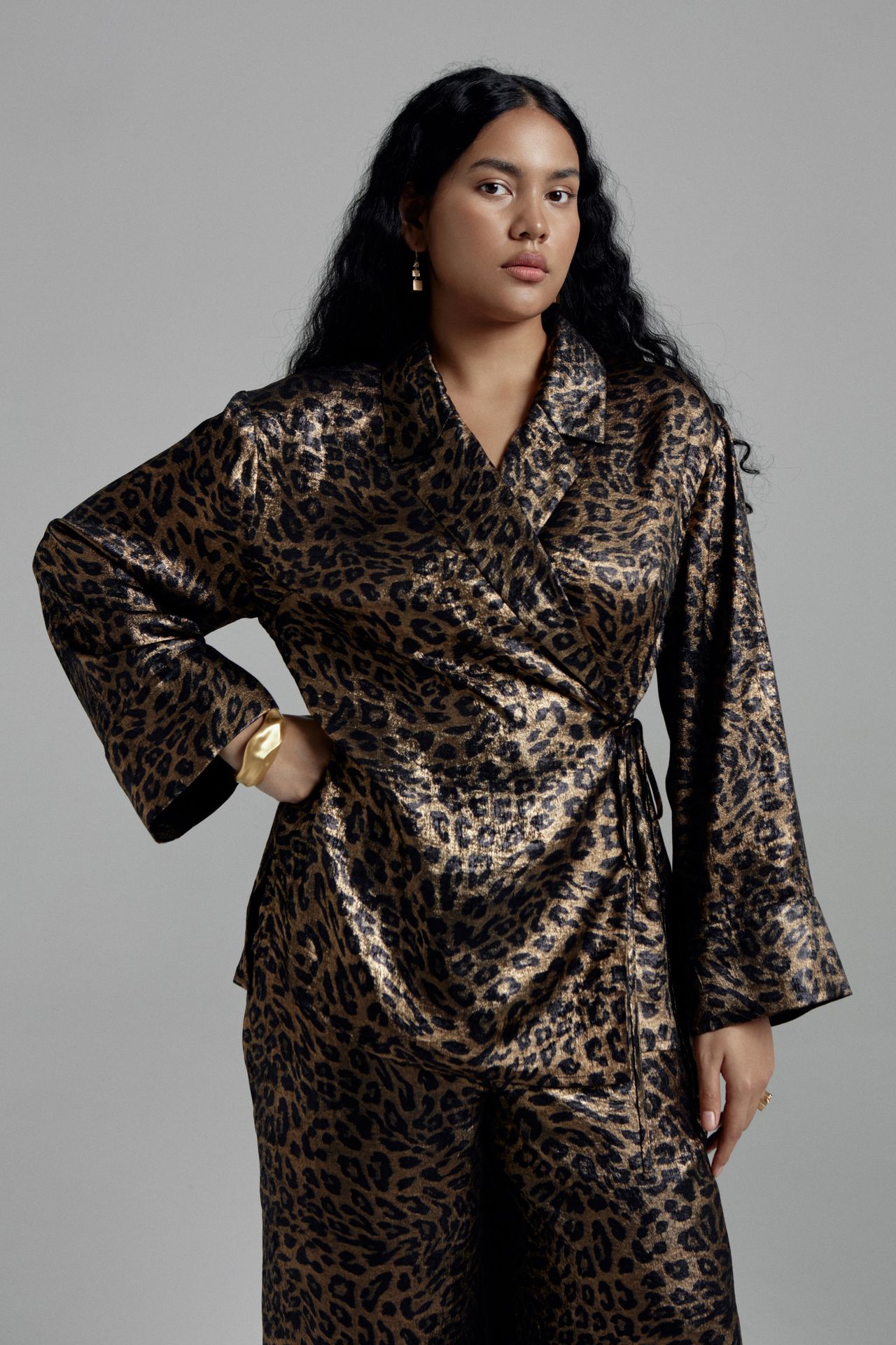 Блуза-кимоно струящаяся