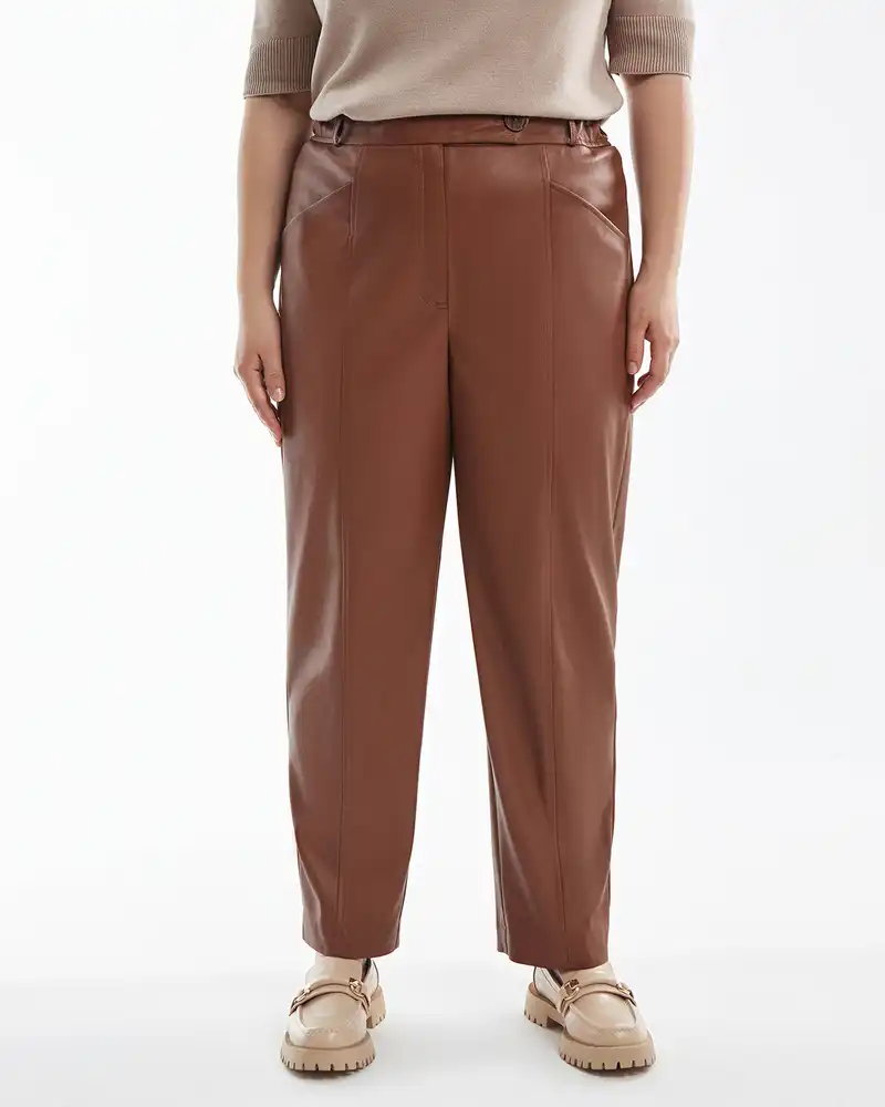 Кожаные джоггеры