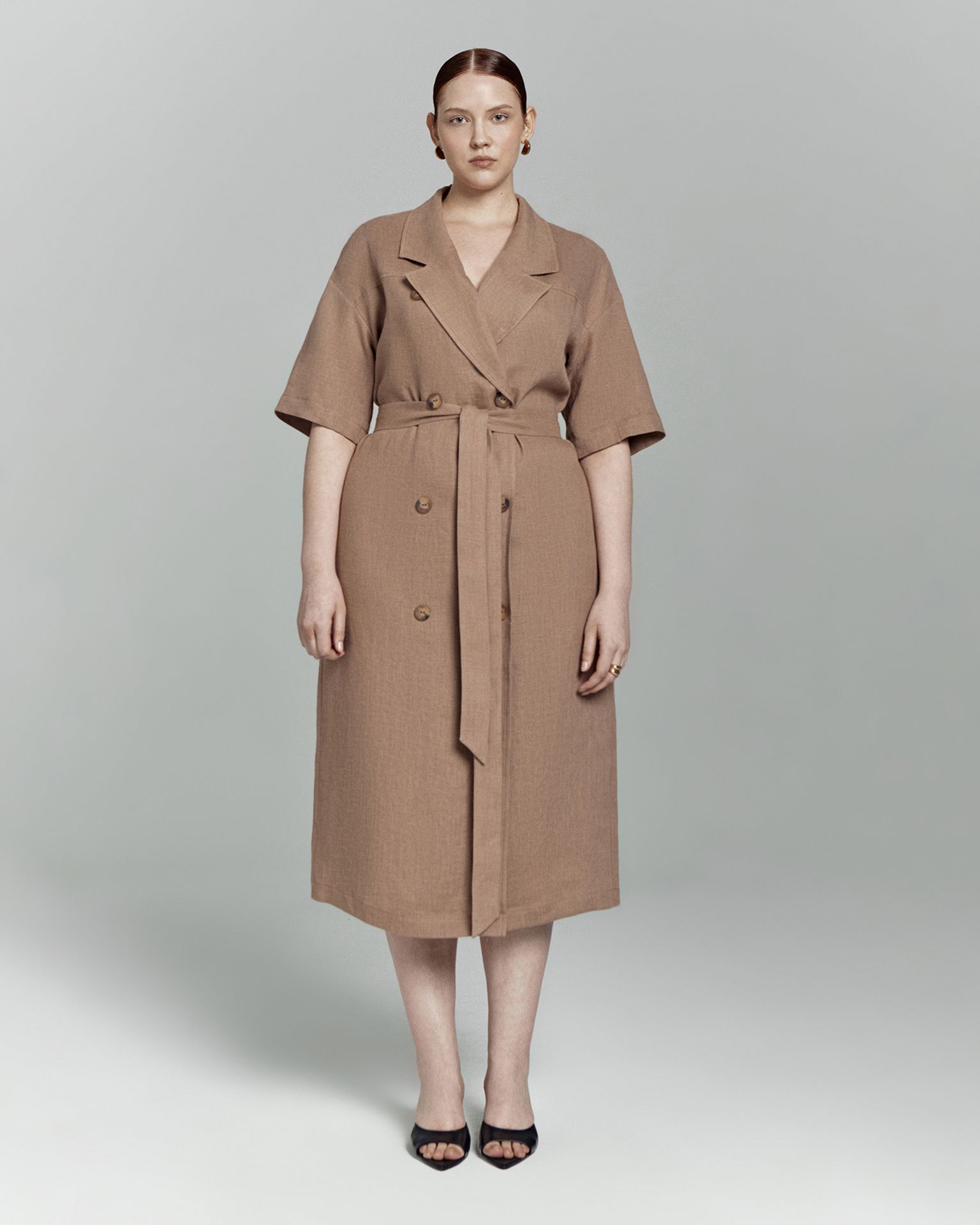 Платье-жакет изо льна