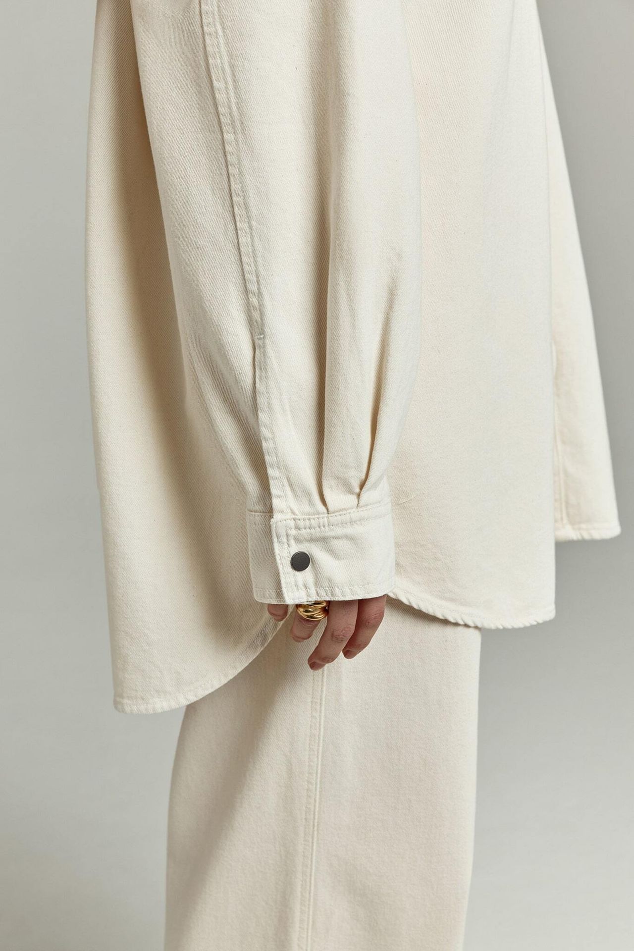 Рубашка оверсайз из денима