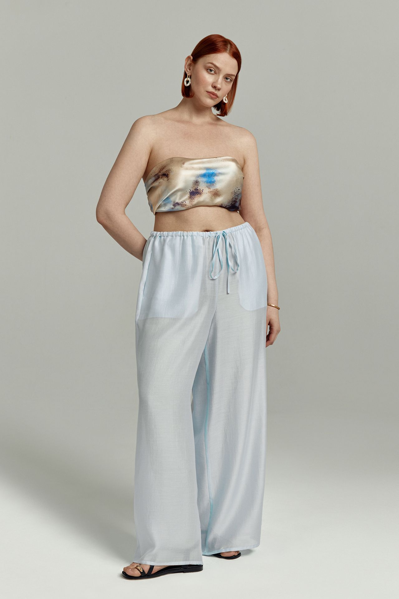 Брюки полупрозрачные