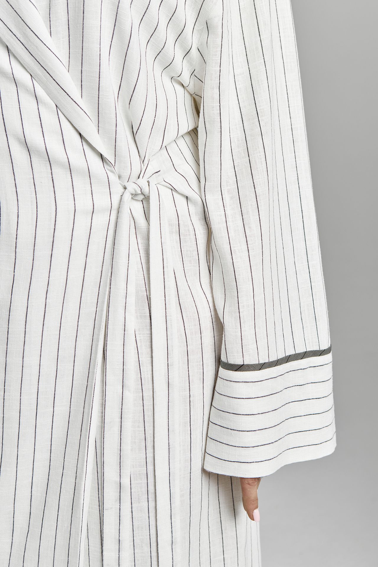 Платье-накидка лен