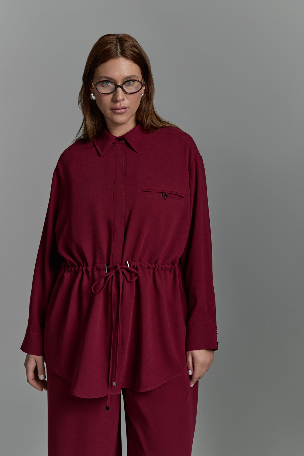 Рубашка с кулисой ION