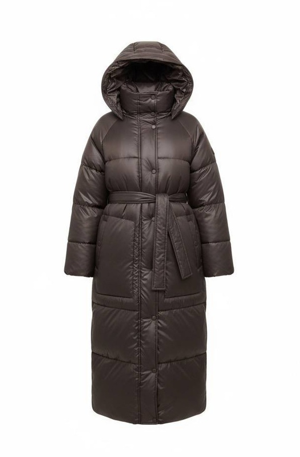 Пуховик длинный с премиальным наполнителем RENE
