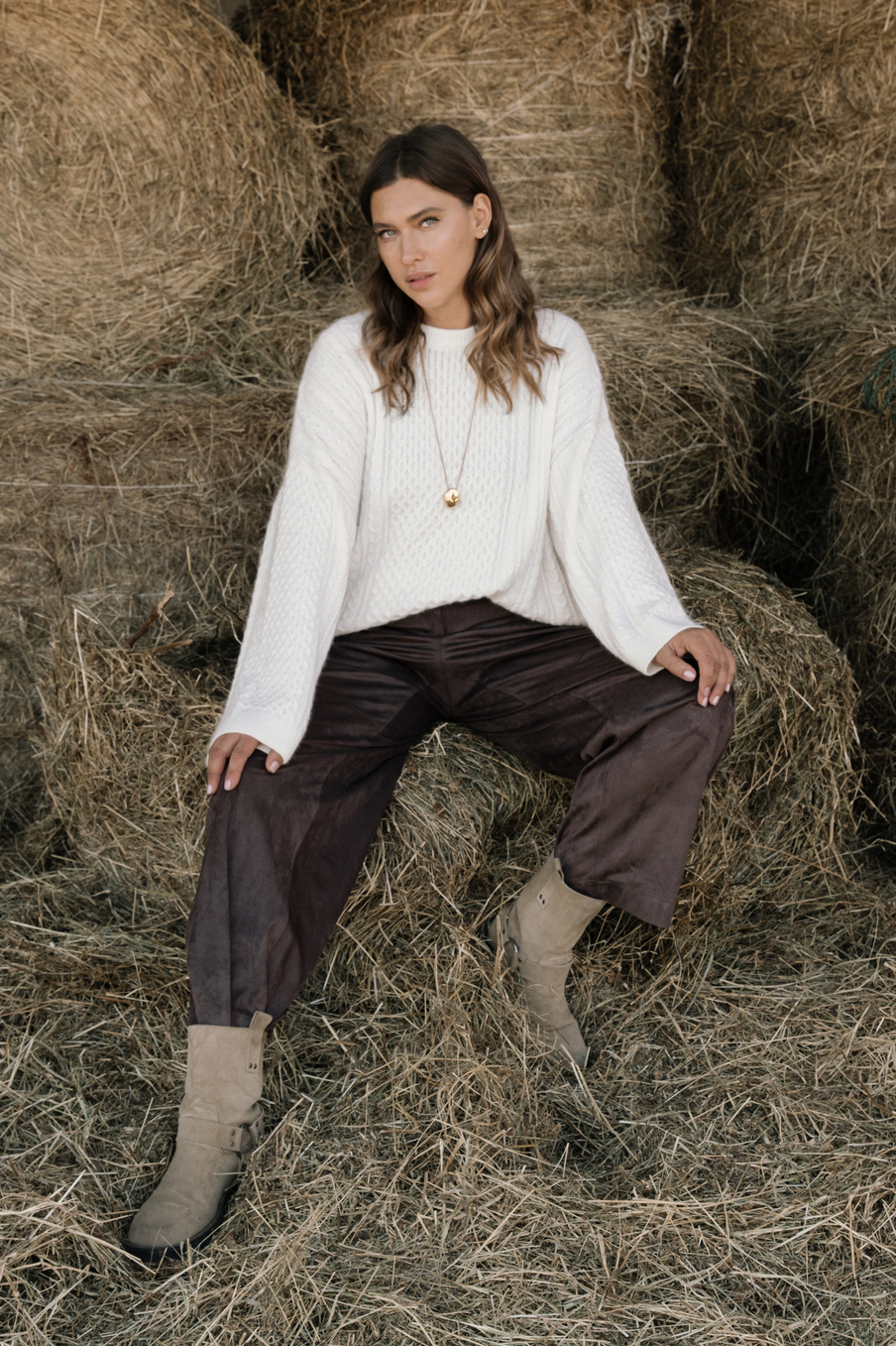 Брюки замшевые NAOMI