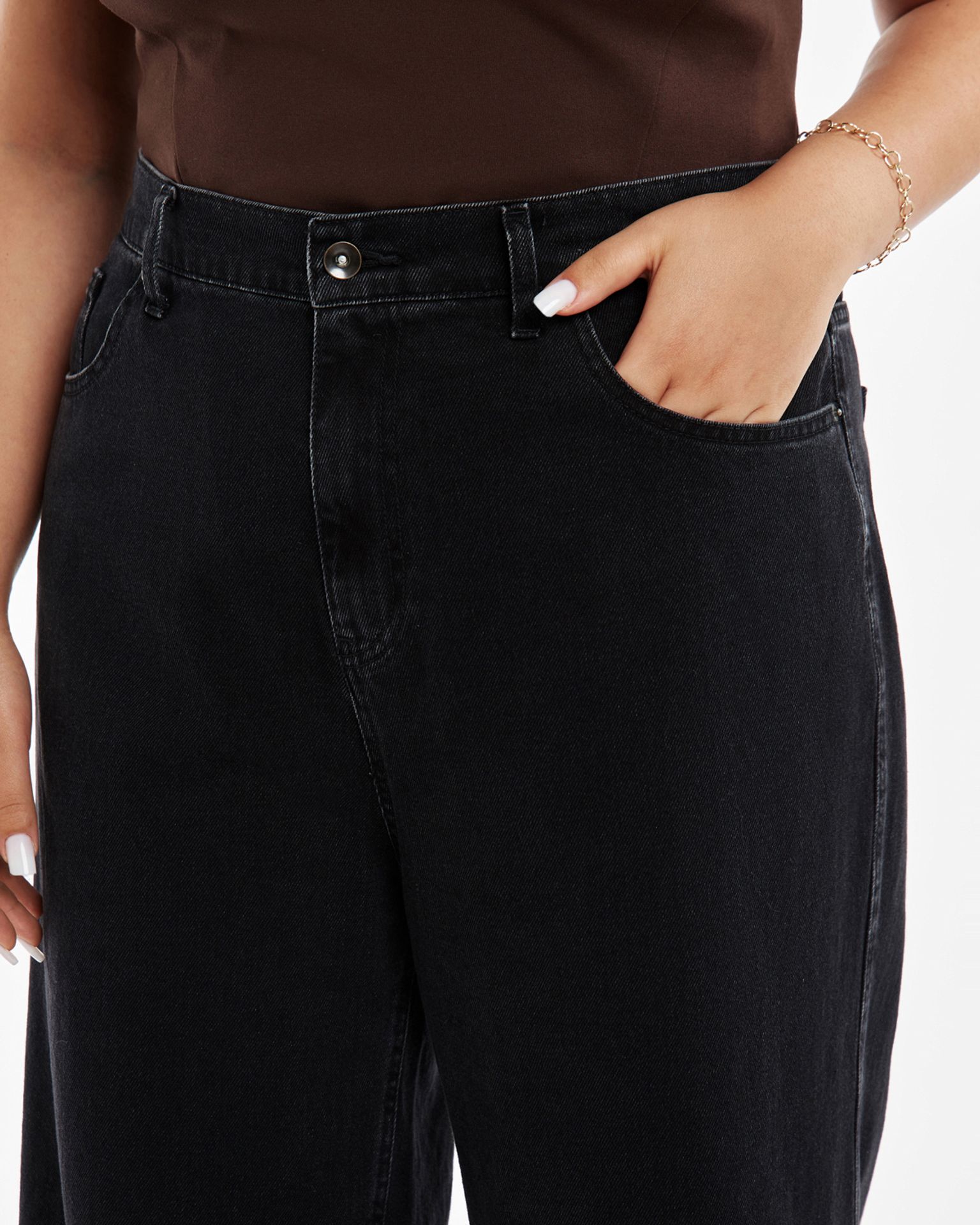 Джинсы широкие HARLOW