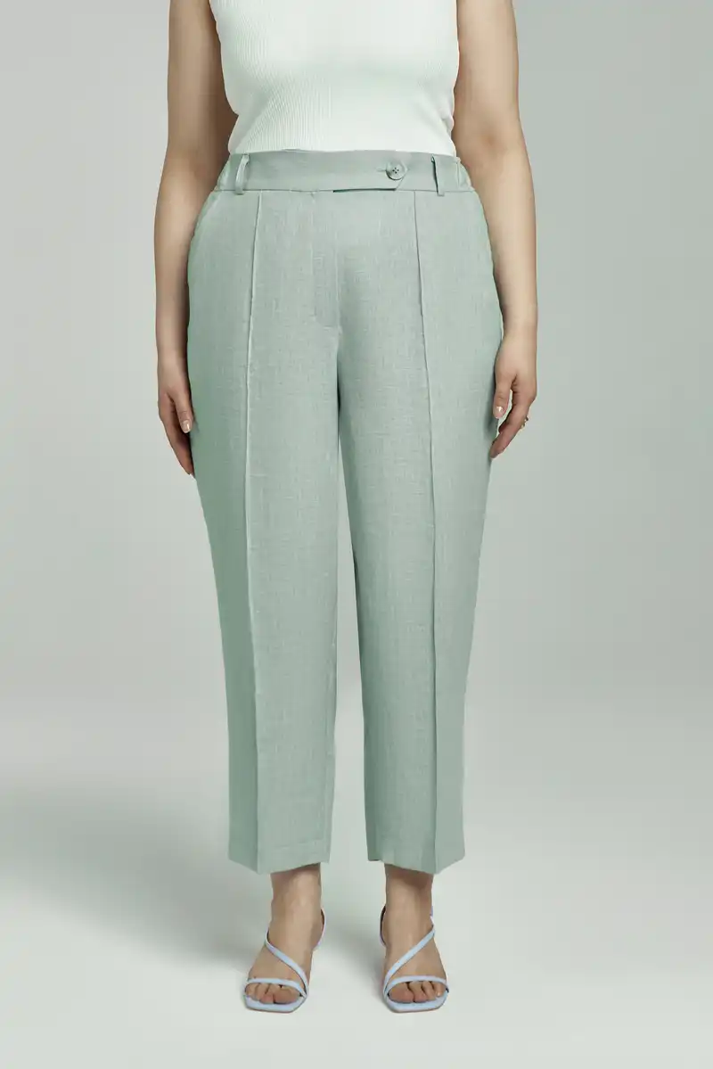 Брюки льняные