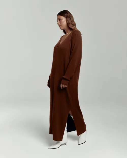 Платье-поло вязаное